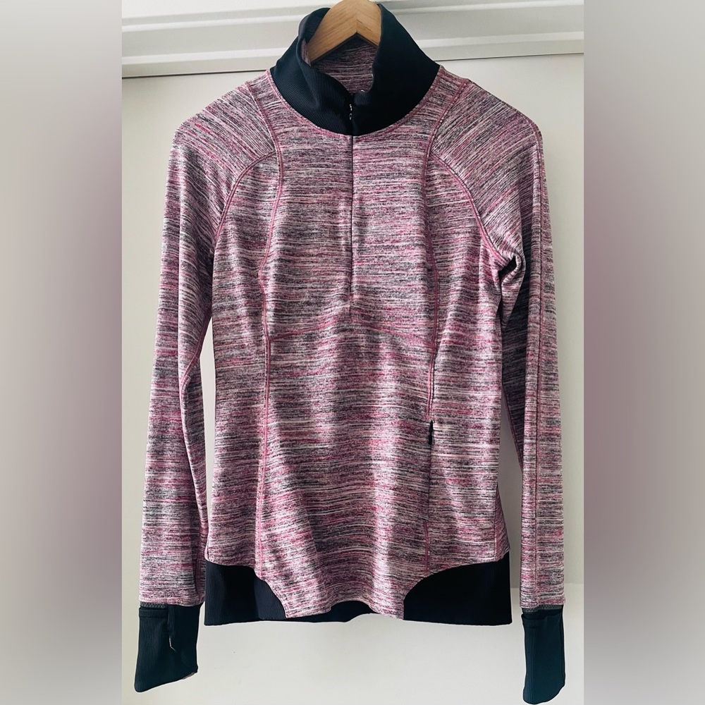 LULULEMON Runderful 1/2 Zip - Space
Dye Camo Berry Rumble Multi / Black Trim - Picture 5 of 11